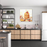Pile vintage Pancakes Retro Kitchen Wall Art