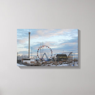 Toile Pilier de Funtown de bord de la mer