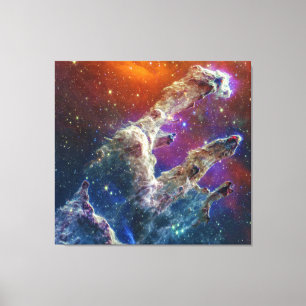 Toile Piliers de création Aigle Nebula M16 NGC 6611 JWT