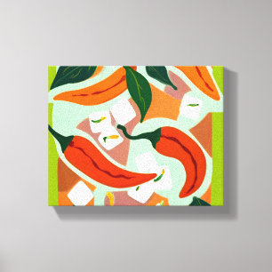 Toile Piliers et cubes de glace