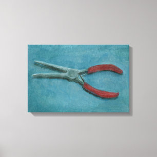 Toile Pince à nez d'aiguille peinture acrylique encore v