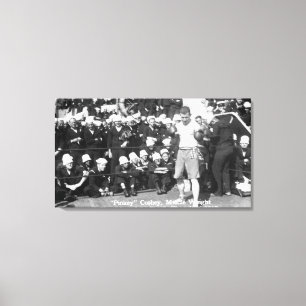Toile Pinkey Cosbey étant prêt pour un match de boxe