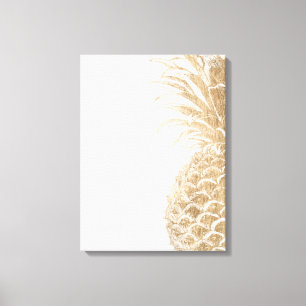 Toile Pinneapple Tropical Or