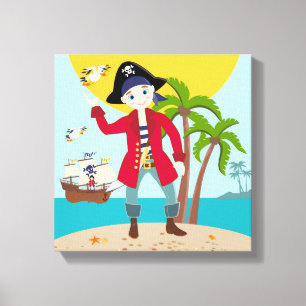 Toile Pirate kid birthday