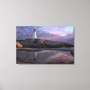 Toile Piscine de marée par le phare