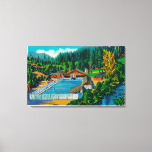 Toile Piscine gigantesque au solénoïde Duc Hot Springs
