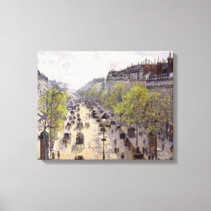 Toile Pissarro - Boulevard Montmartre, Printemps
