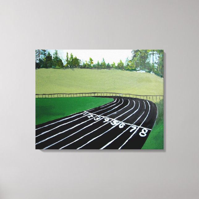 Toile Piste et peinture de sport de terrain (Recto)