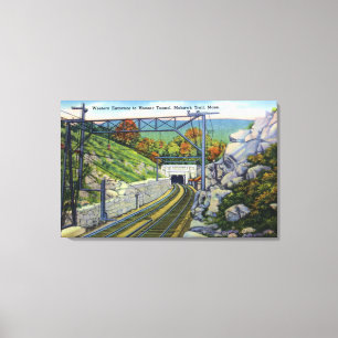 Toile Piste Mohawk Vue de l'entrée W. à Hoosac