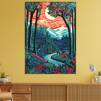 Toile Piste Moonlight Rosewood