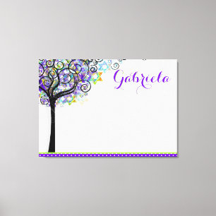 Toile PixDezines Arbre de vie Se connecter conseil/viole