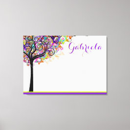 Toile PixDezines Arbre de vie Se connecter conseil/viole