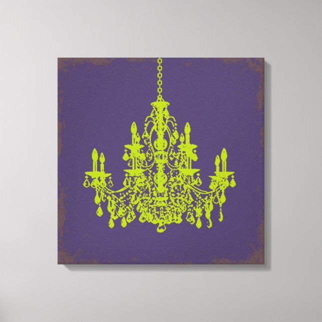 Toile PixDezines do-it-yourself lustre en cristal bleu/v (Recto)