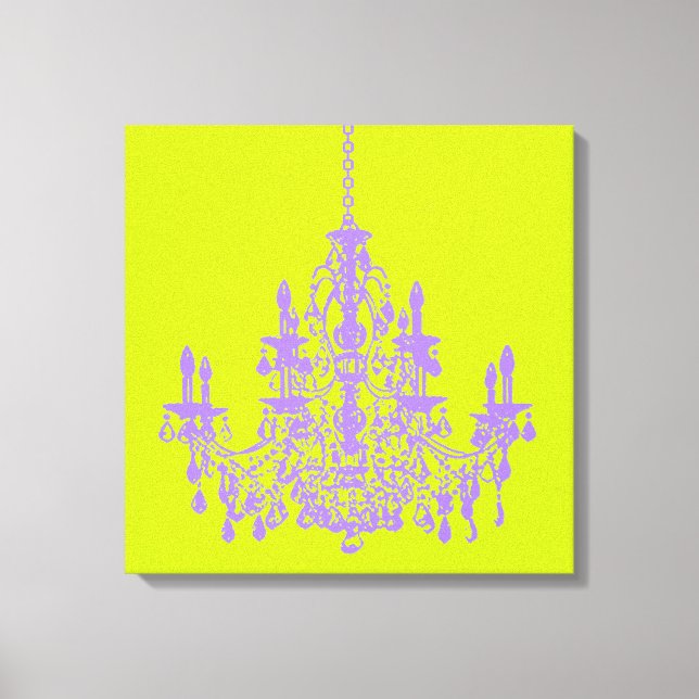 Toile PixDezines do-it-yourself lustre en cristal noir/v (Recto)