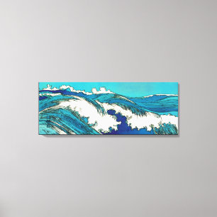 Toile PixDezines konen uehara vagues océaniques, 上原