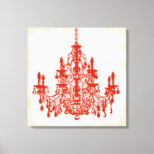 Toile PixDezines lustre de cristal à couleur de fond diy