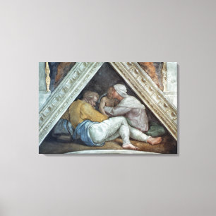Toile Plafond de chapelle de Sistine : Les ancêtres du