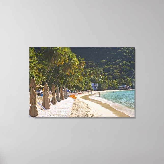 Toile Plage à Cane Garden Bay, île de Tortola (Recto)