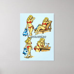 Toile Plage de Bikini Time Thunder_Cove