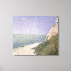 Toile Plage de Honfleur par Georges Seurat, Art Vintage