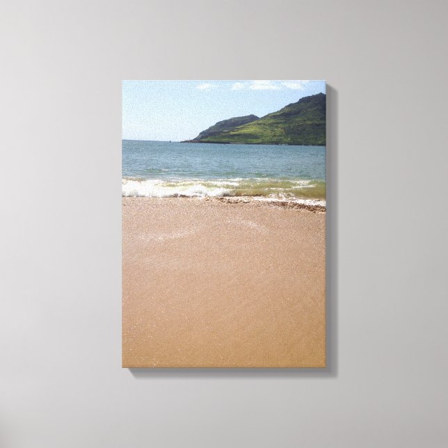 Toile Plage de Kalapaki Bay sur Kauai à Hawaii (Recto)