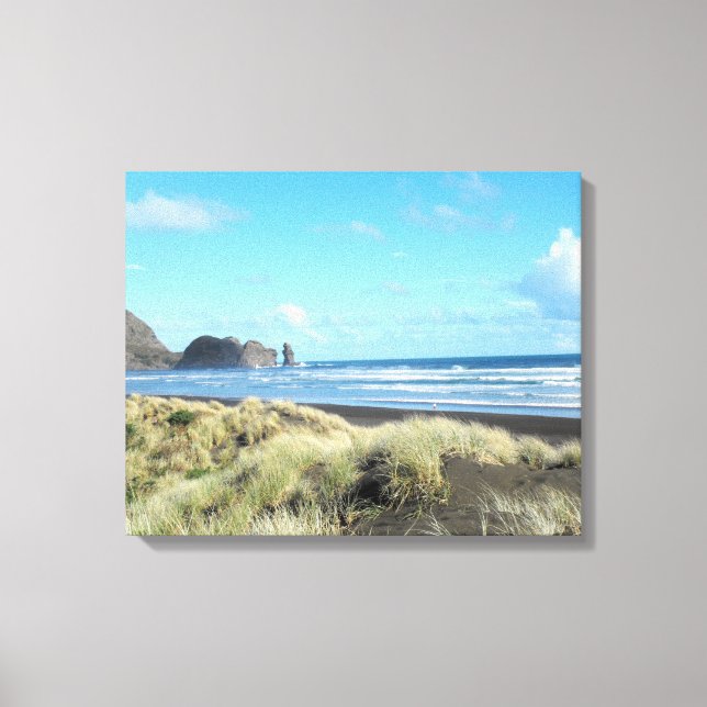 Toile Plage de Piha (Recto)