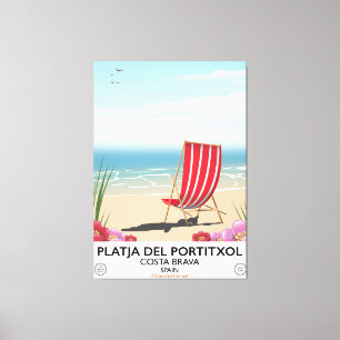 Toile Plage de Portitxol, Costa Brava, Espagne
