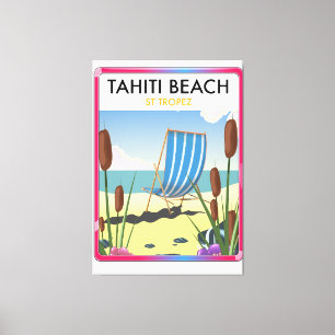 Toile Plage de Tahiti st tropez