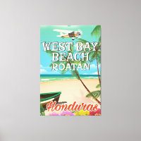 Plage de West Bay, Roatán Honduras affiche de voya