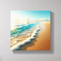 Plage dorée baignée de soleil avec une épaisse écu
