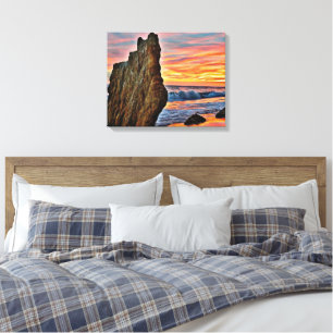 Toile Plage El Matador à Malibu Paysage Sunset 2