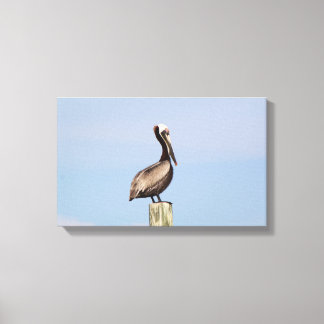 Toile Plage Pelican Fishing Canvas