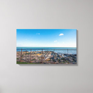 Toile Plage rocheuse en Irlande (Greystones)