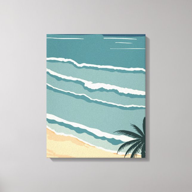 Toile Plage tropicale (Recto)