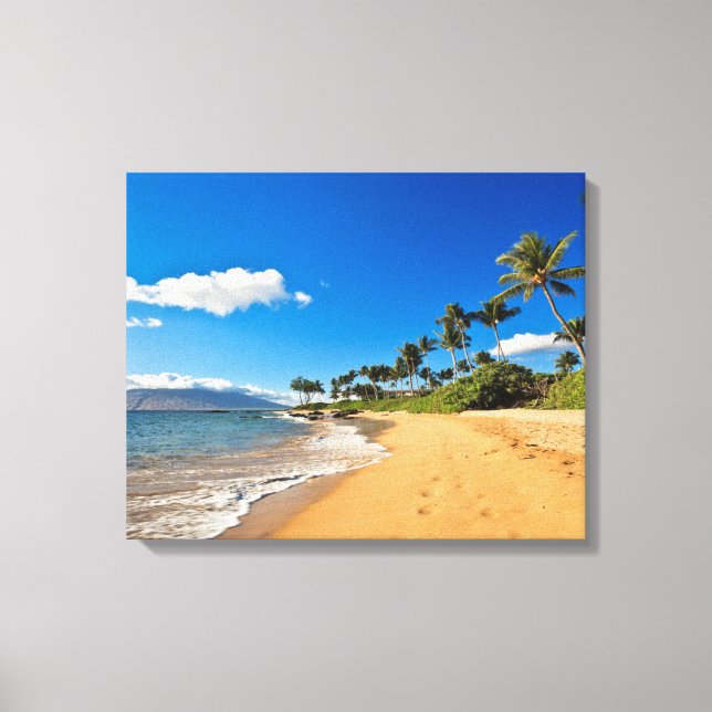 Toile Plages tropicales | Wailea, Maui, Hawaii (Recto)