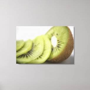 Toile Plan rapproché des tranches de kiwi