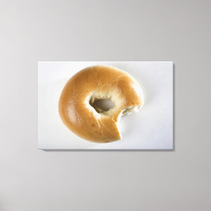 Toile Plan rapproché d'un bagel