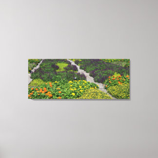 Toile Planche à fleurs