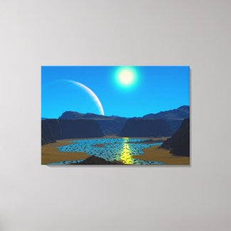 Toile planète Alien