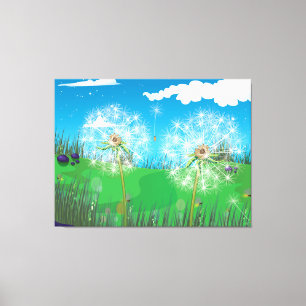 Toile Plante de pissenlit