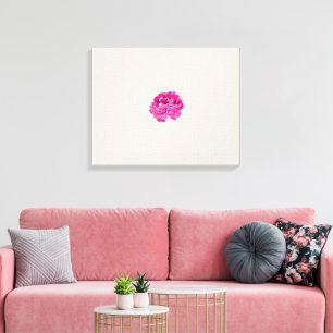 Toile plante, fleur, pétale, rose, magenta, police, moti