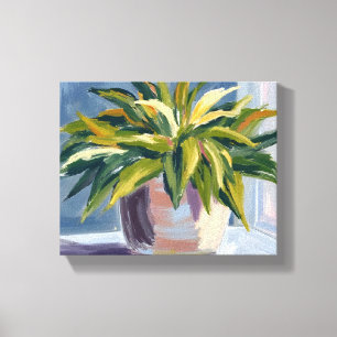 Toile Plante serpent   Peinture de plante en pot