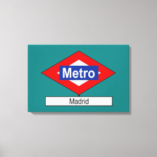 Toile Plaque Mètre Madrid