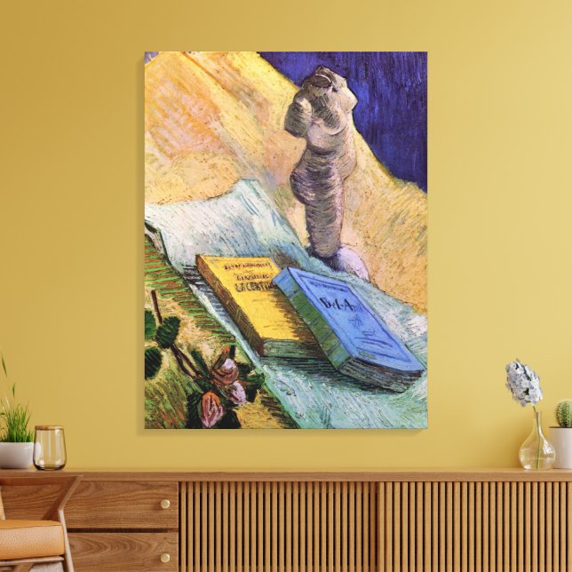 Toile Plaster Statuette Rose et romans Vincent van Gogh (Insitu(Salon))