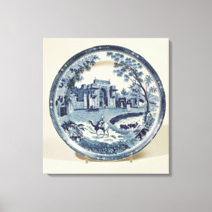 Toile Plat bleu et blanc de Spode, c.1815