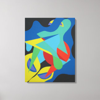 Toile Playground of Colored Shapes Canvas Print