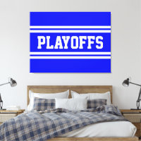 PLAYOFFS Athlétique Bleu Clair Blanc Sportif Rayur