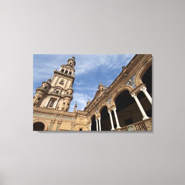 Toile Plaza de Espana, Séville, Andalousie, Espagne (Recto)