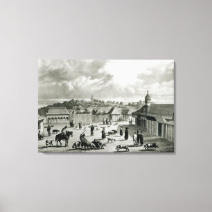 Toile Plaza De São Carlos de Chiloe, 1835]