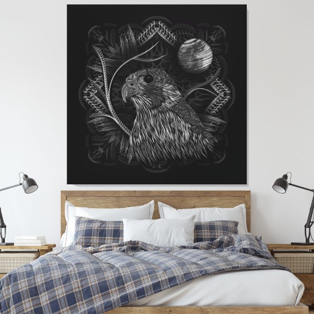 Toile Pleine lune de faucon (Insitu(Chambre))